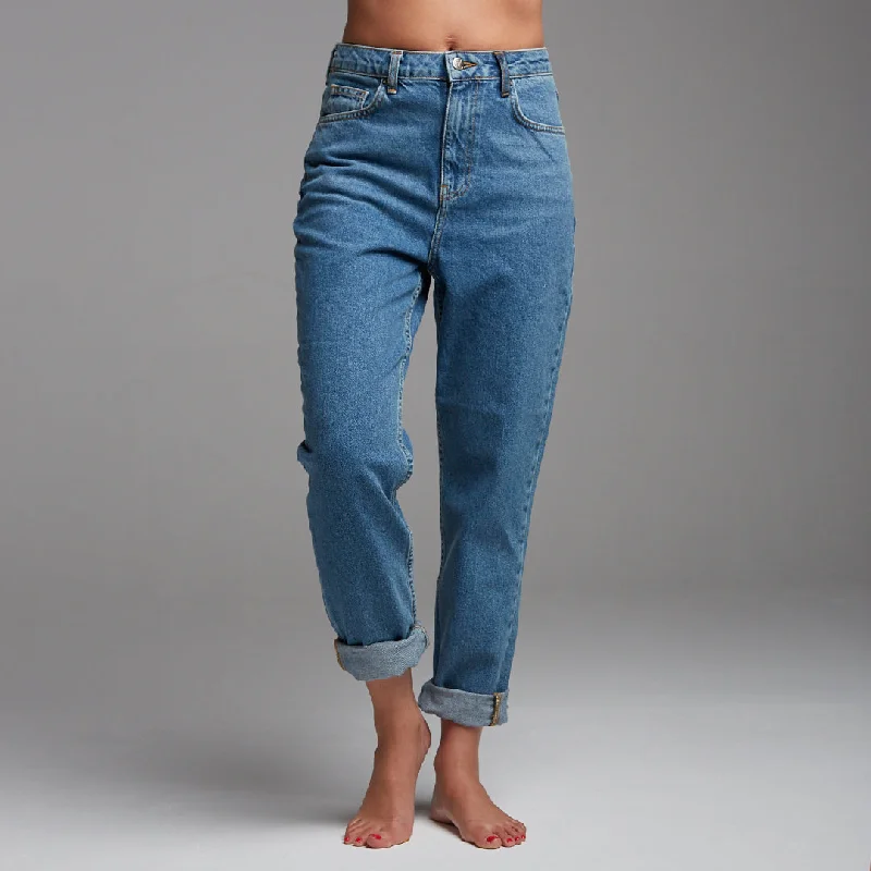 DRAKE BLUE MOM FIT JEANS - CT075