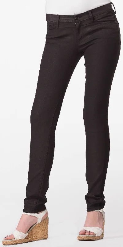 Coated Black Skinny Jeans