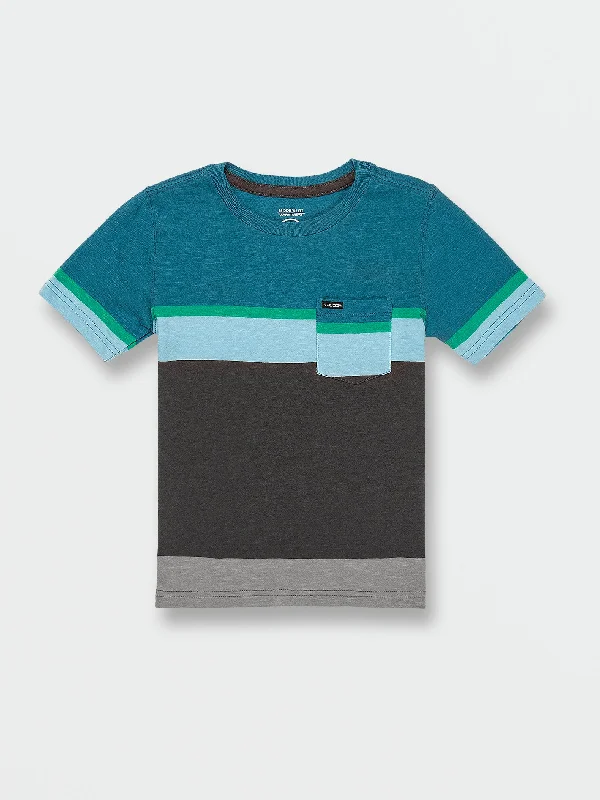 Little Boys Stone Blocker Crew Sweatshirt - Aged Indigo