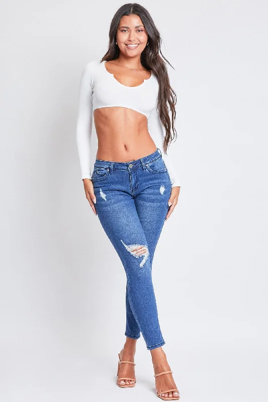 Women's Sustainable WannaBettaButt Skinny Distressed Jeans