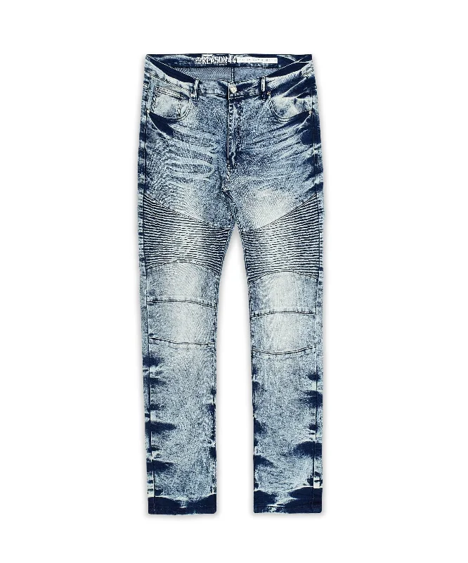 Plus Size Wright Medium Wash Moto Jeans