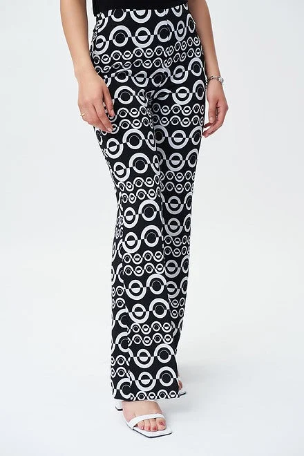 Joseph Ribkoff Geometric Print Wide Leg pants