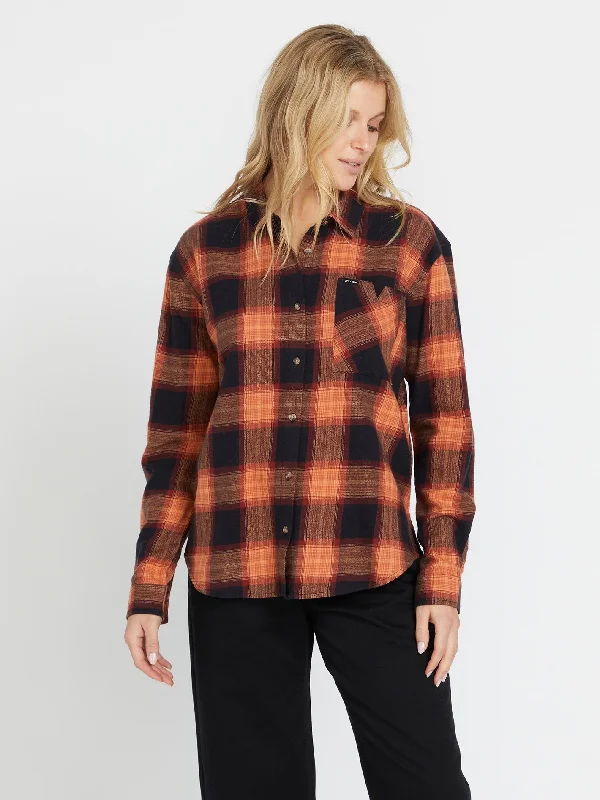 Plaid To Meet U Long Sleeve Shirt - Black