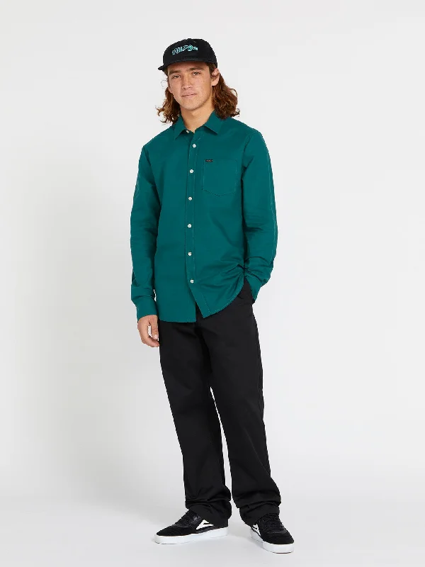 Veeco Oxford Long Sleeve Shirt - Ranger Green