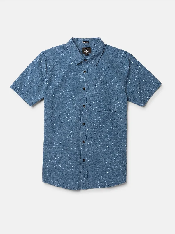 Date Knight Short Sleeve Shirt - Stone Blue