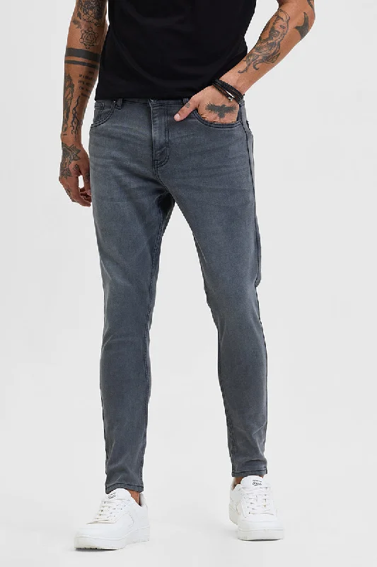 Grey Skinny Fit Jeans