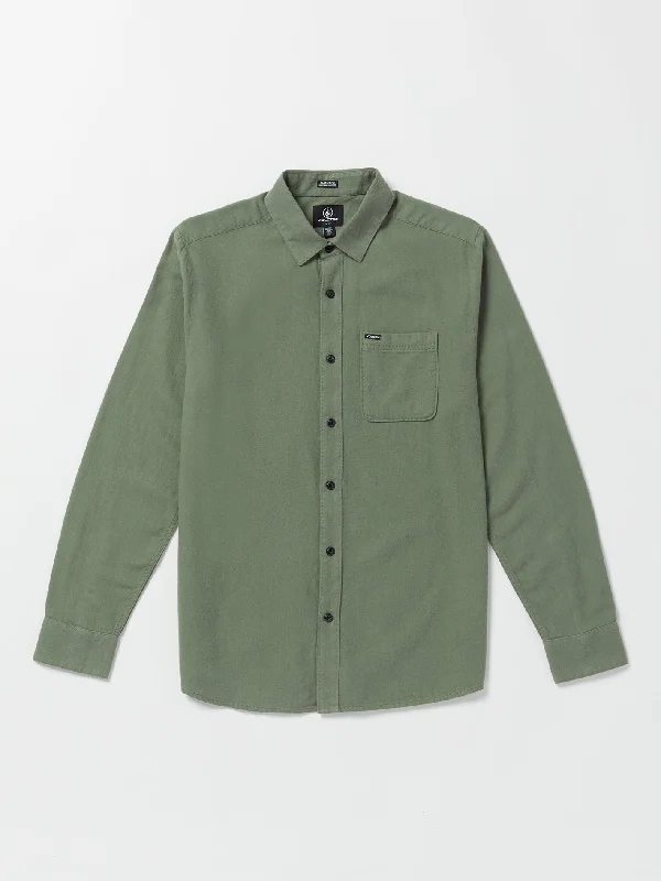 Caden Solid Long Sleeve Shirt - Agave