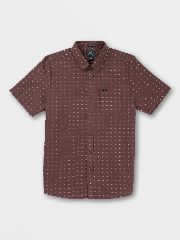 Stone Mags Short Sleeve Shirt - Mahogany