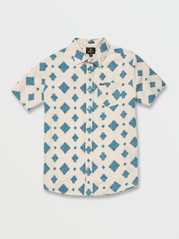 Grit Mandala Short Sleeve Shirt - Whitecap Grey