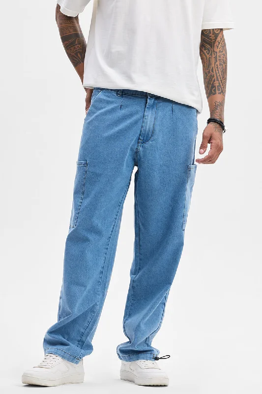 Blue Baggy Fit Jeans