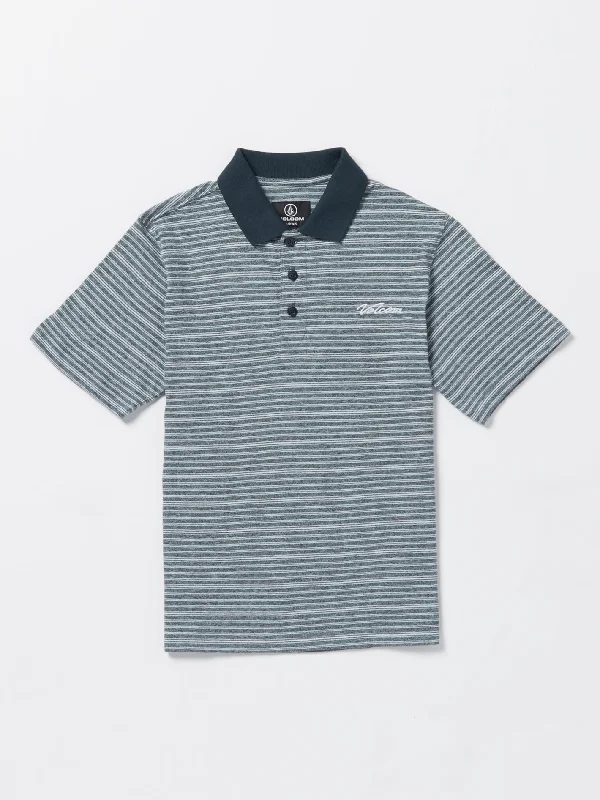 Big Boys Static Stone Polo Short Sleeve Shirt - Navy