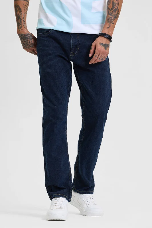 Navy Regular Fit Jeans