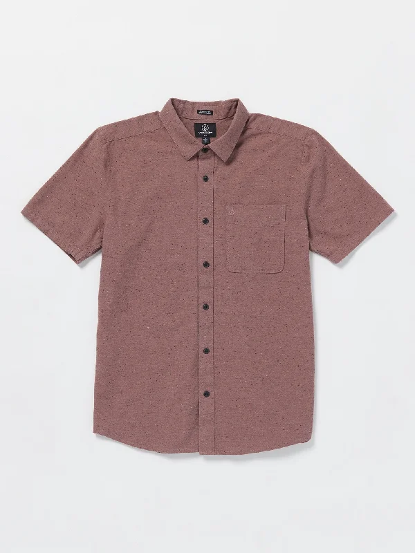 Date Knight Short Sleeve Shirt - Bordeaux Brown