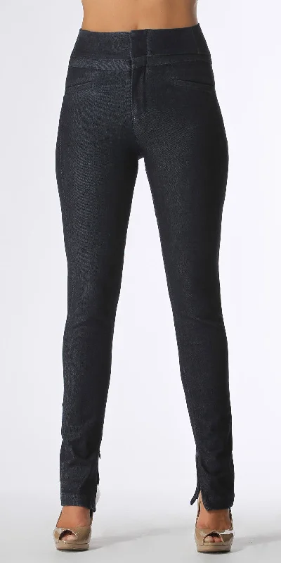 Deep Blue High Waisted Skinny Jeans