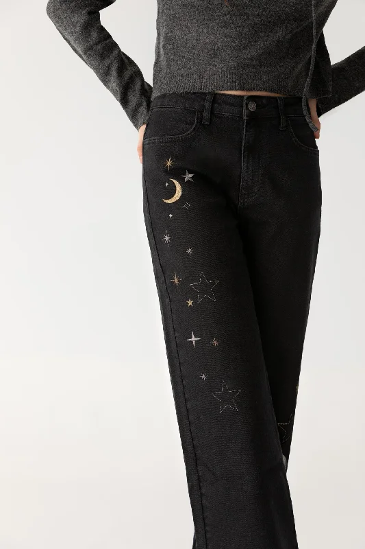 JEANS BORDADO ESTRELLAS