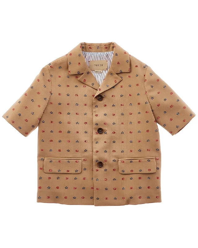 Gucci GG Stars Wool-Blend Shirt