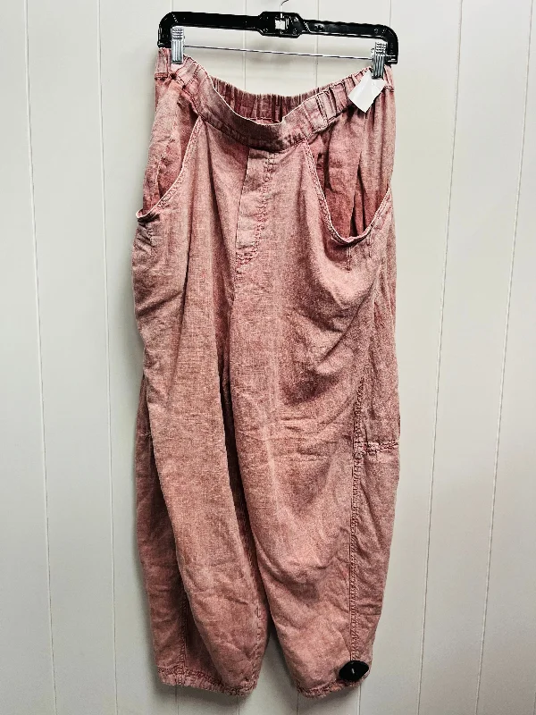 Pants Wide Leg By Free People In Pink, Size: L