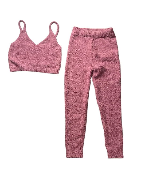 Pants Set 2pc By Fashion Nova In Mauve, Size: L