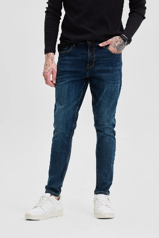 Dark Blue Skinny Fit Jeans