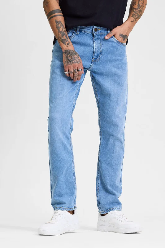 Light Blue Regular Fit Jeans