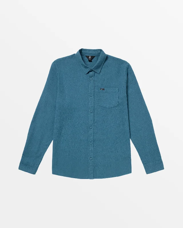 Loreto Flannel Long Sleeve Shirt - Ocean Teal