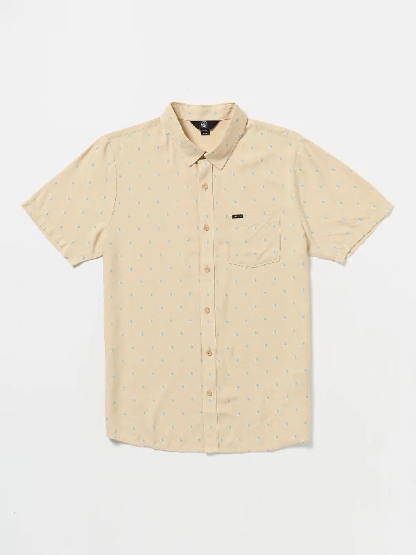 High Ball Short Sleeve Woven Shirt - Sand