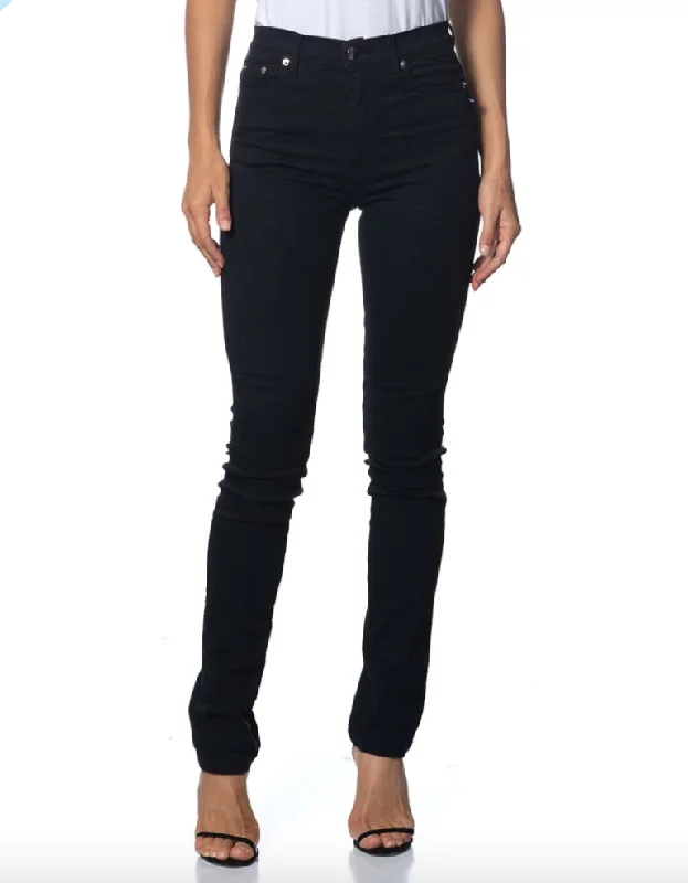 Saint Jeans. Mid Rise. Stretch. Ink Black