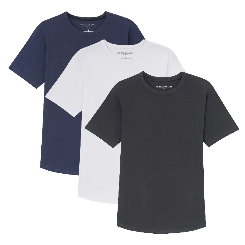 Organic Crew Neck T-Shirt 3 Pack / The "Basic" Basic