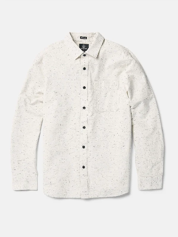 Date Knight Long Sleeve Shirt - Off White