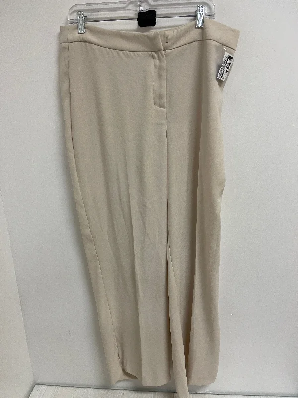 Pants Wide Leg By Clothes Mentor In Cream, Size: L