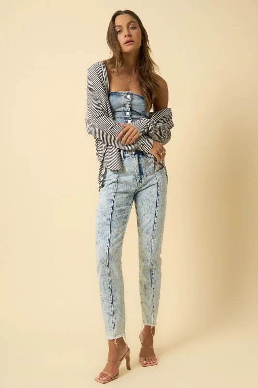 Ella High Rise Slim Tapered Jeans