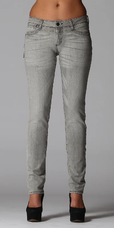 Stretch Light Grey Skinny Jeans