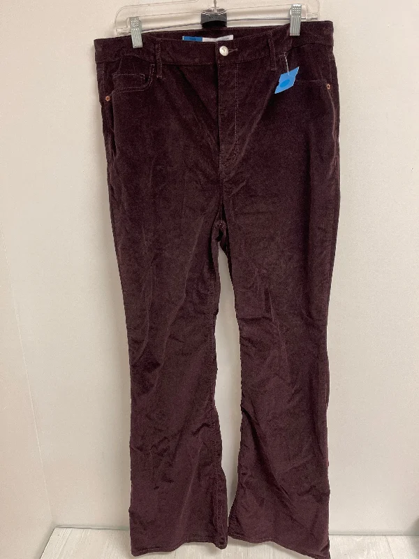 Pants Wide Leg By Old Navy In Purple, Size: 14