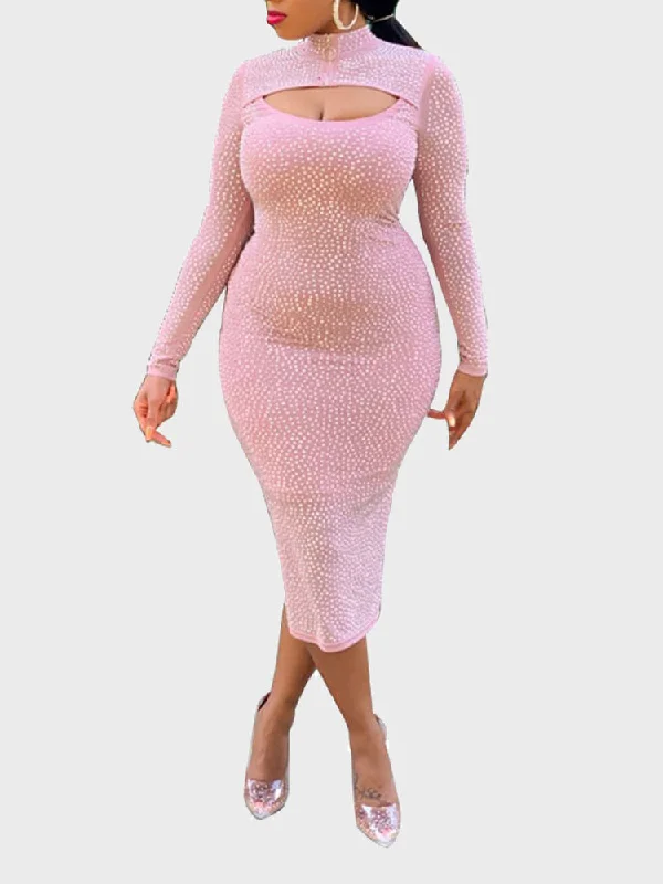 2-Way Diamond Mesh Dress