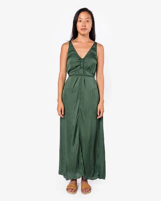 Cinched Tie Dress in Jade