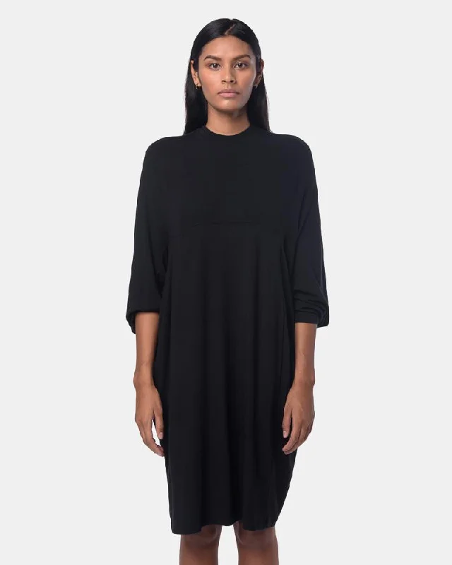 Pure Jersey Dress in Black