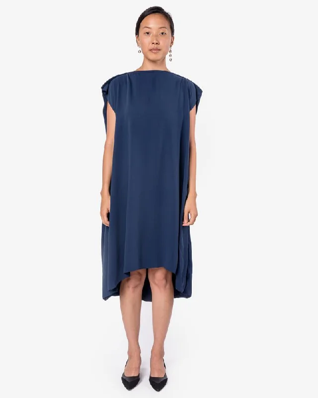 Pearl Dress in Navy